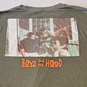 Boyz N The Hood Ice Cube Movie 2-Sided Long Sleeve T-Shirt Green Men's XL